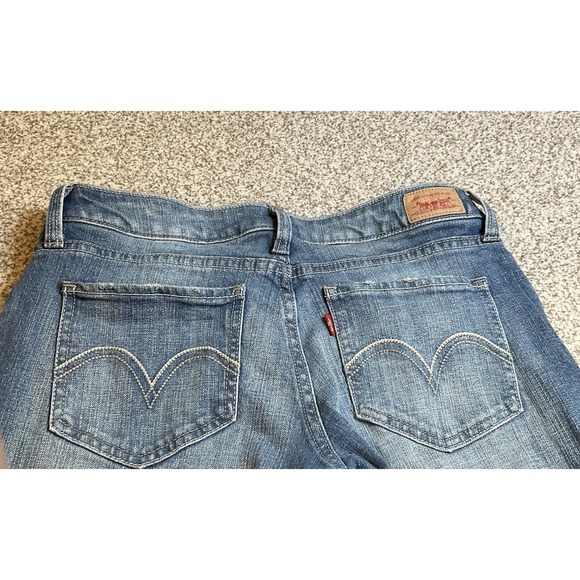 LEVI'S Womens 528 Curvy Flared Jeans US 11 Blue Cotton - Picture 6 of 10